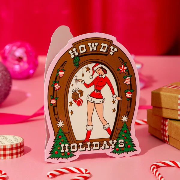Howdy Holidays Die-Cut Card