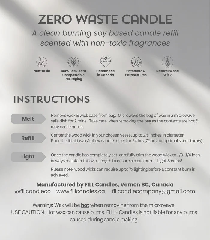 Spa Retreat Candle Refill