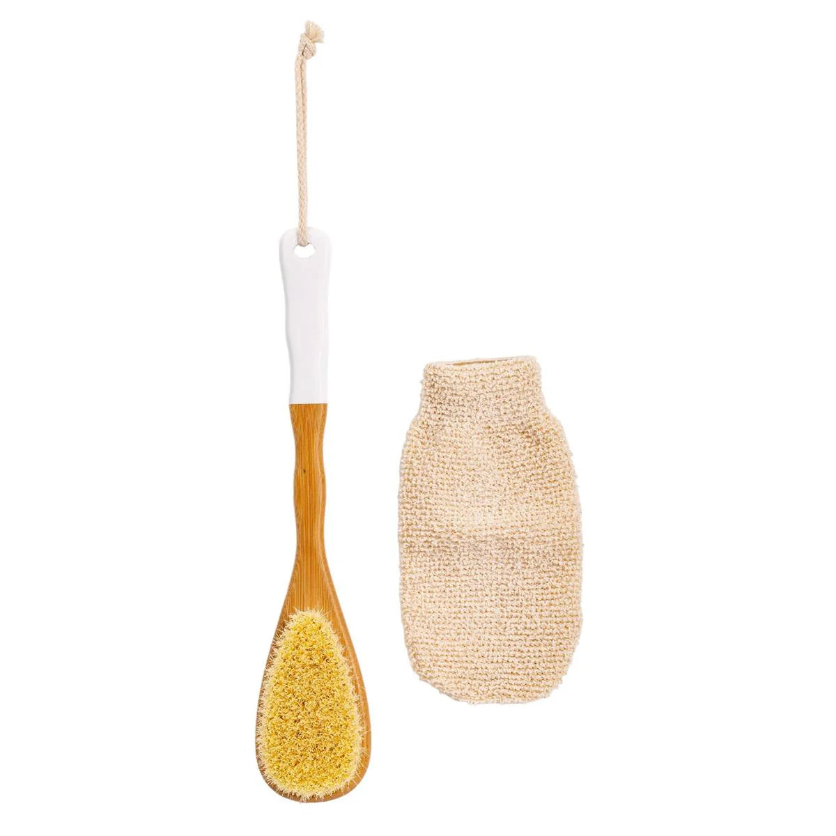 Bath Brush & Mitt Set