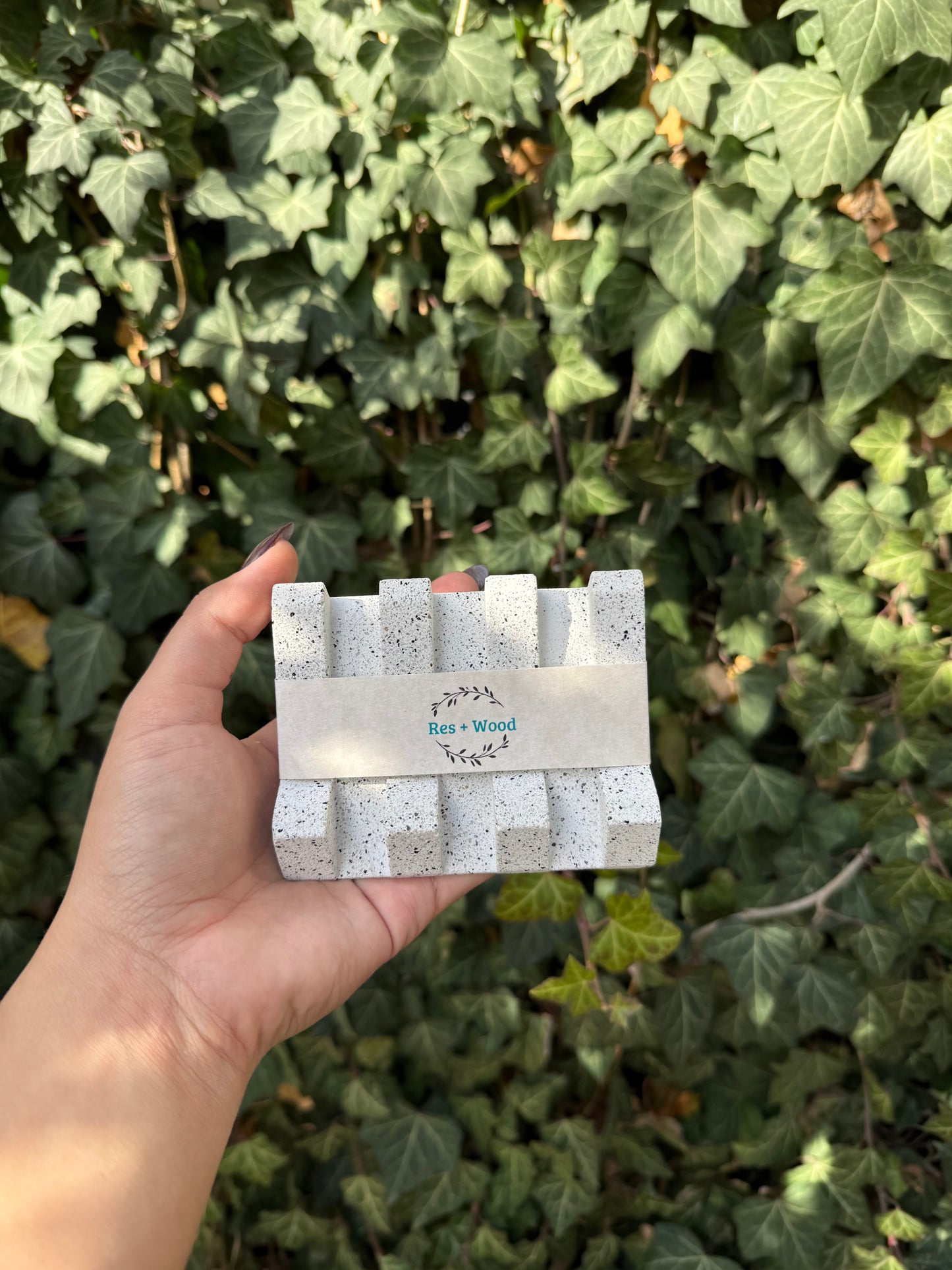 Angled Concrete Soap Dishes