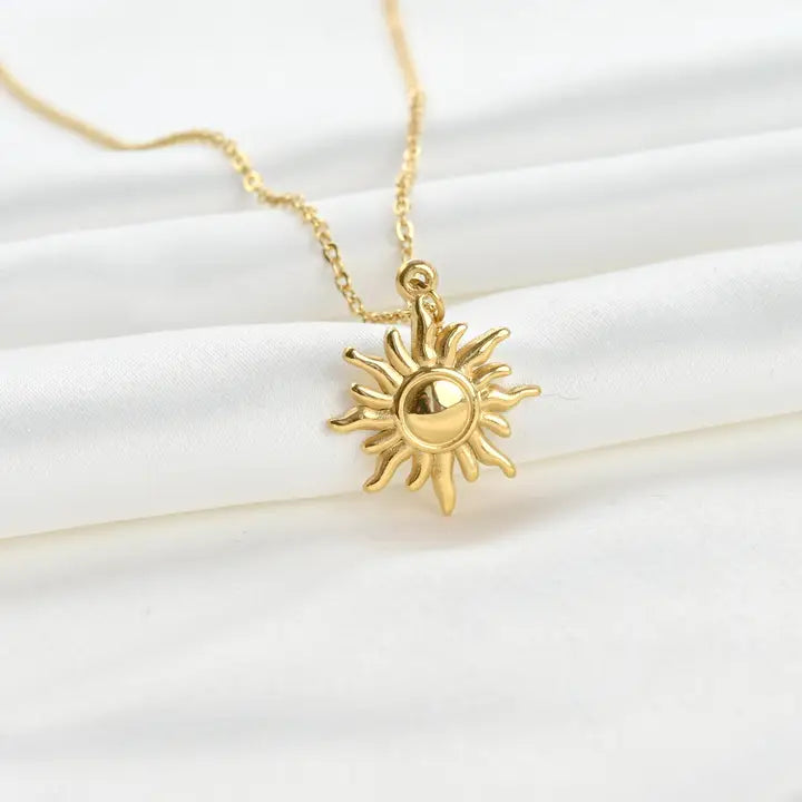 Blu Eye Sun Burst Necklace