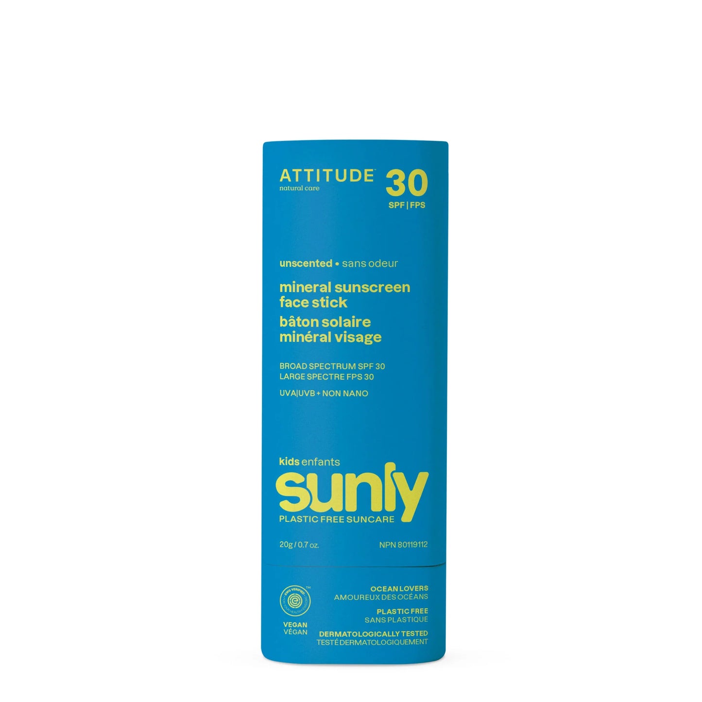 Sunly KIDS SPF 30 Unscented Mineral Sunscreen