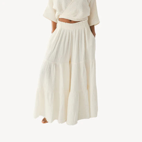 Crinkle Skirt Pants