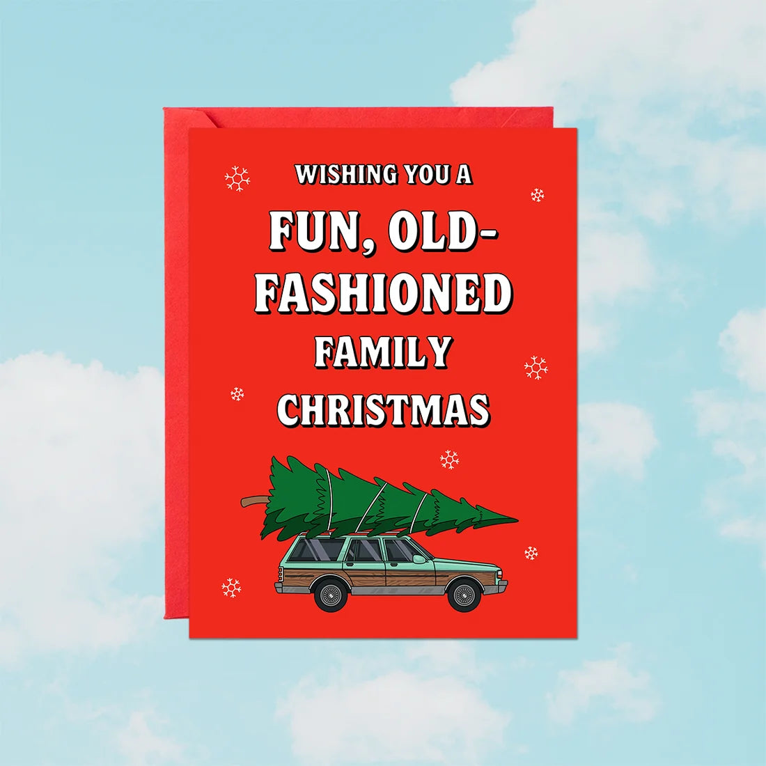 Fun, Old-Fashioned Family Christmas Card