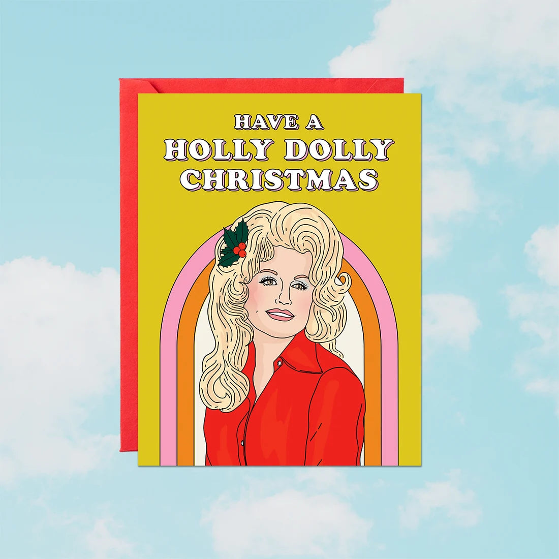 Have A Holly Dolly Christmas Card