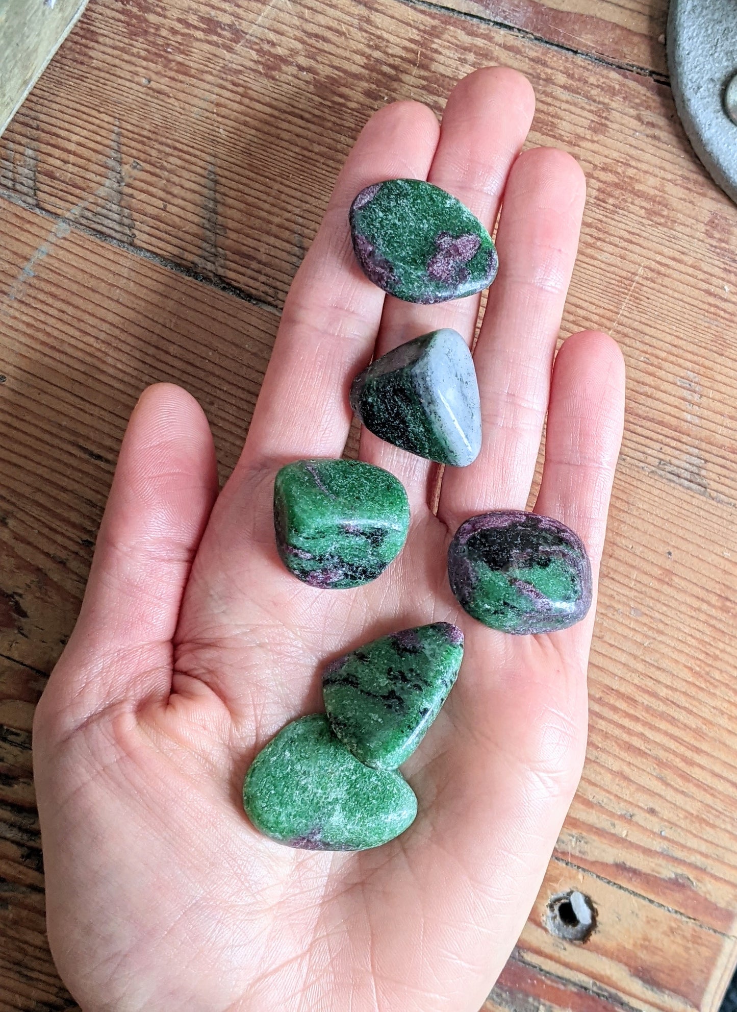 Ruby Zoisite Tumbled