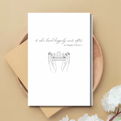 Happily Ever After Divorce Card