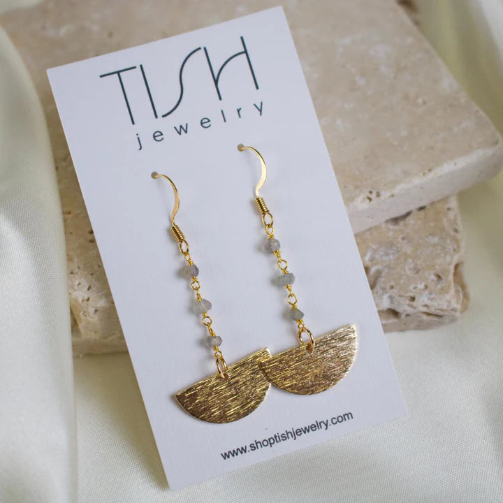 Lucy // Labradorite Bead Earrings