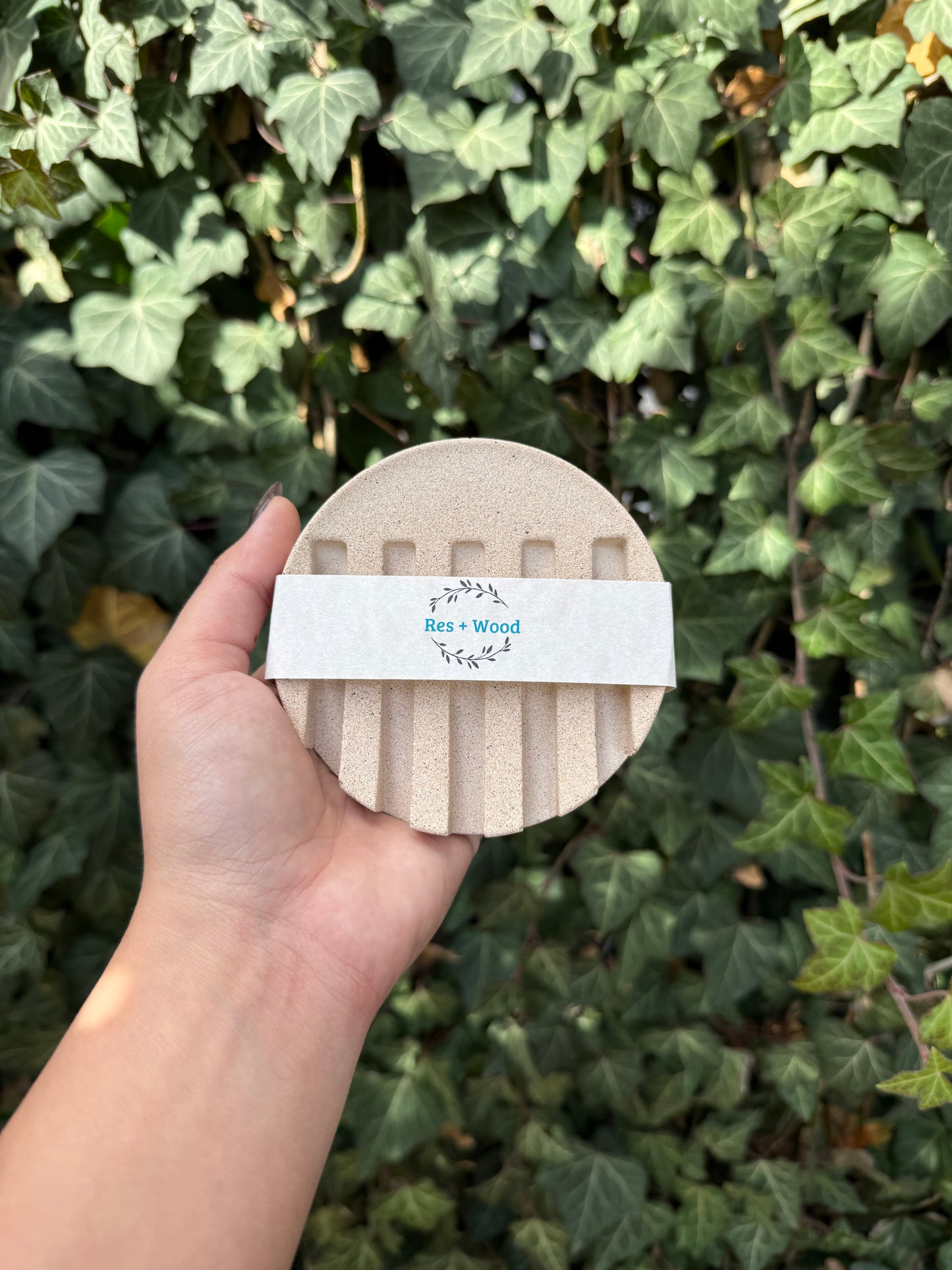 Circle Concrete Soap Dishes