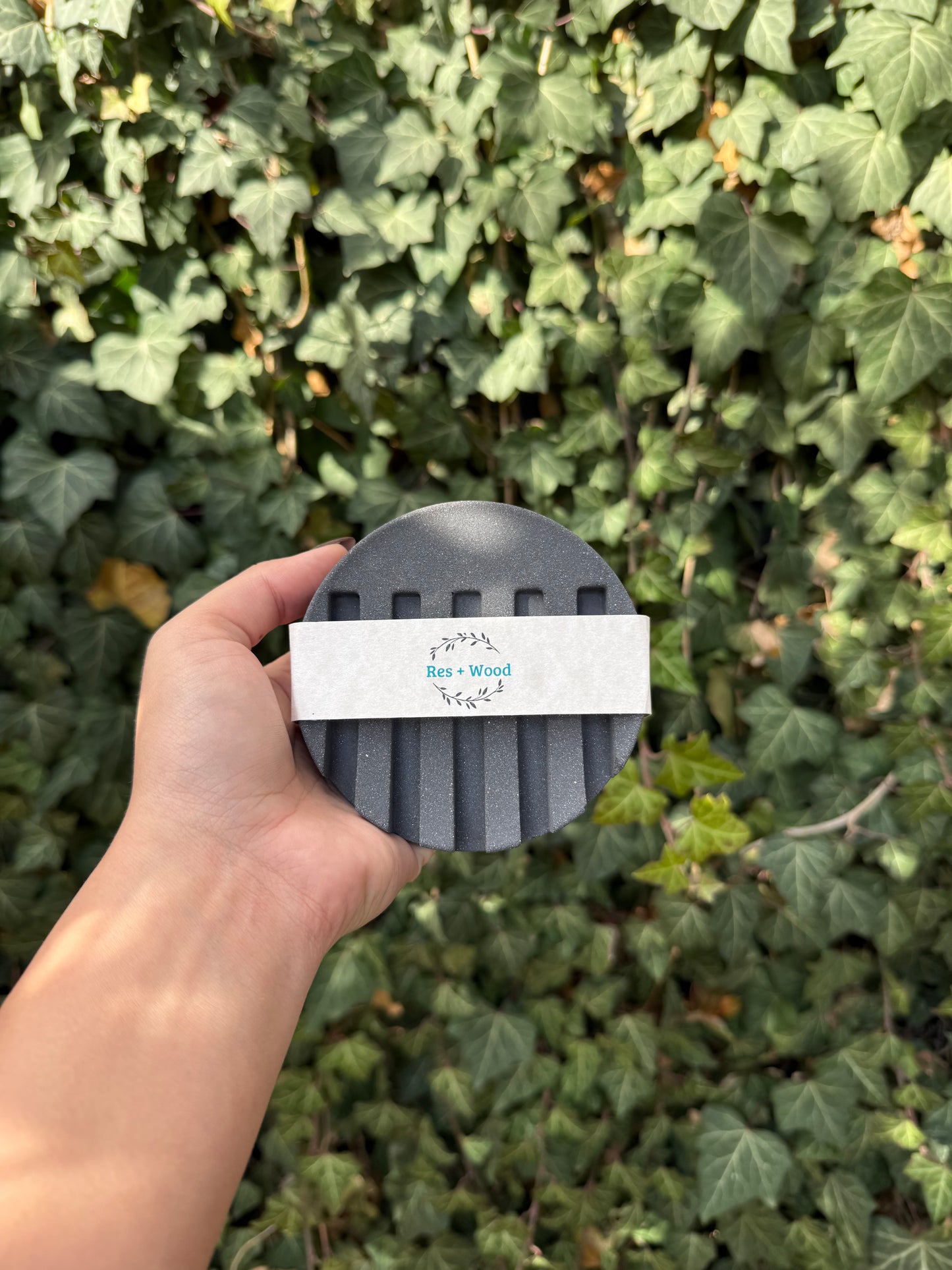 Circle Concrete Soap Dishes