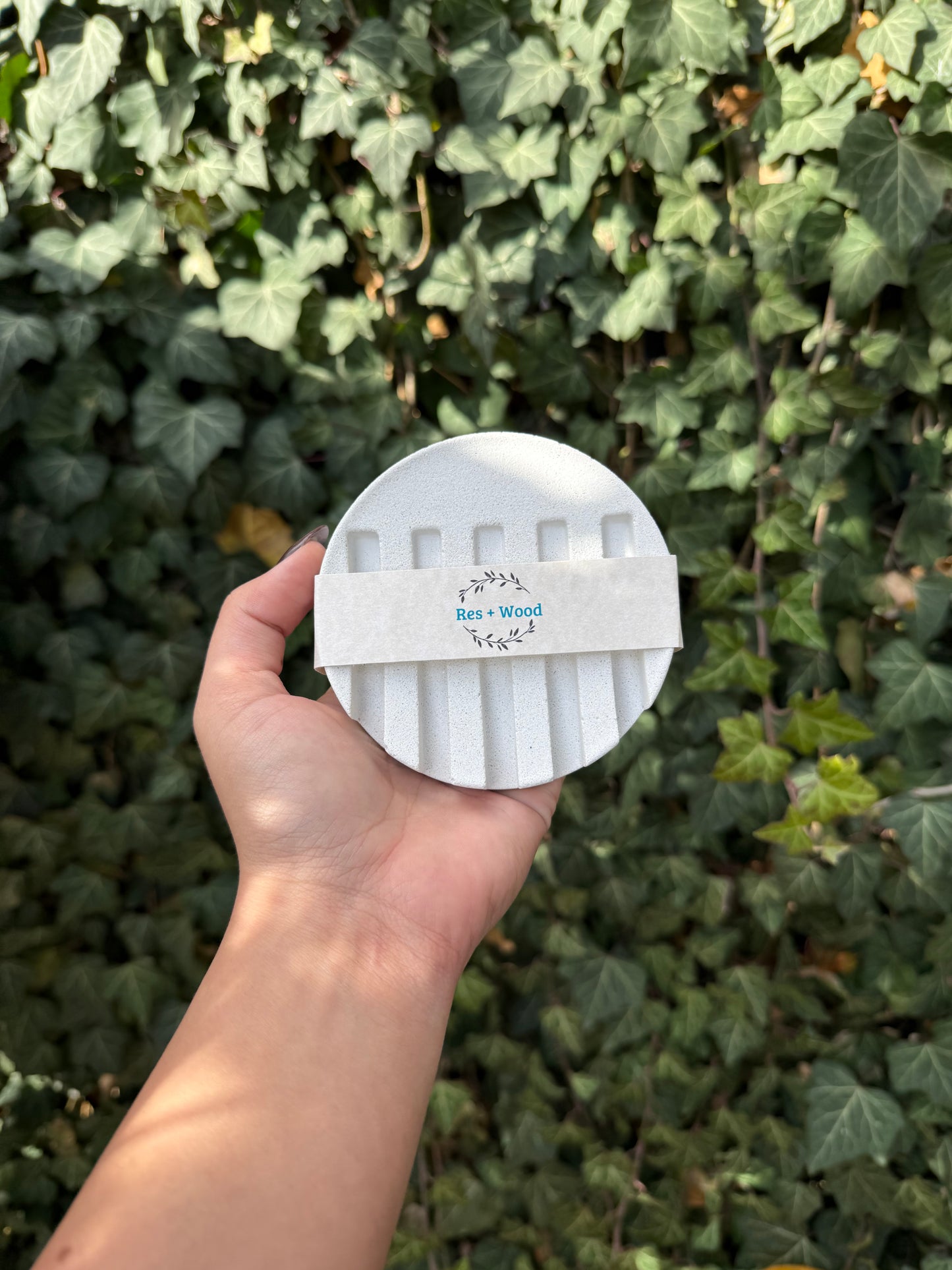 Circle Concrete Soap Dishes