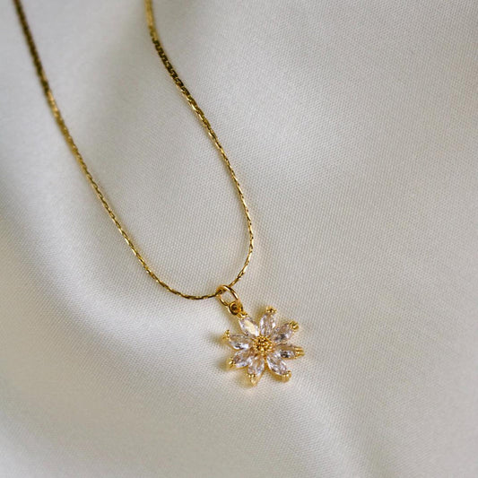 Fleur Flower Pendant Necklace
