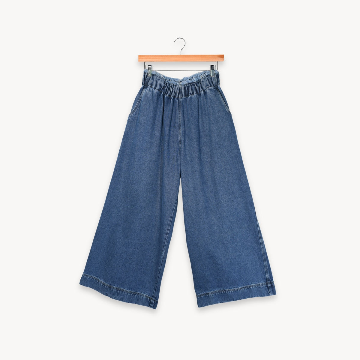 Denim Palazzo Pants