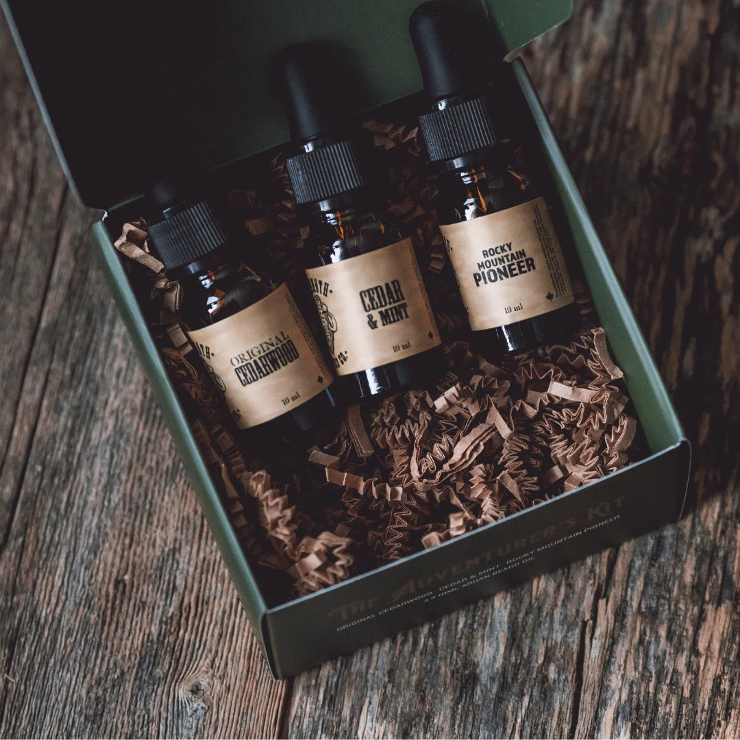 The Adventurer's Kit - 3 x 10ml Argan Beard Oil