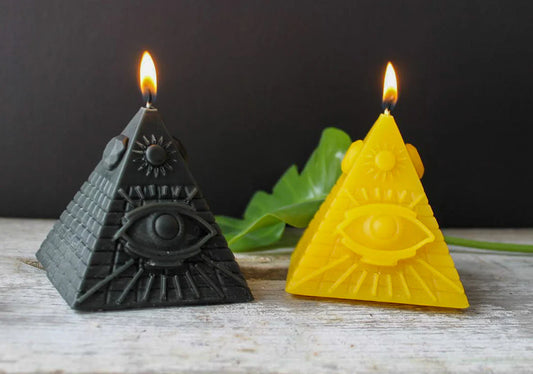 Pyramid Beeswax Candle