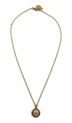 Rose Limoge Necklace