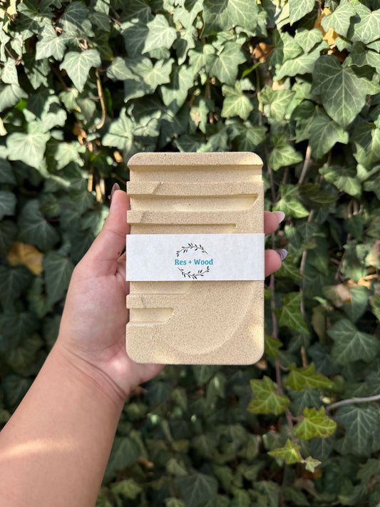 Round Edge Rectangle Concrete Soap Dishes