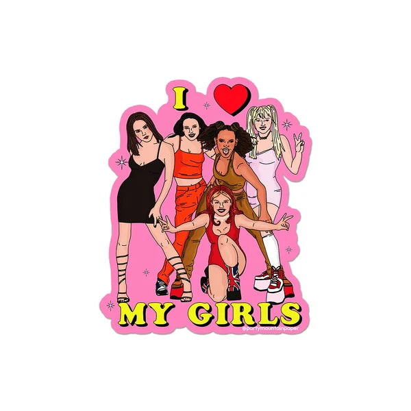 I love My Girls Sticker