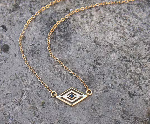 Black Rhombus Necklace
