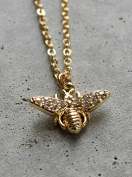 Crystal Bee Necklace
