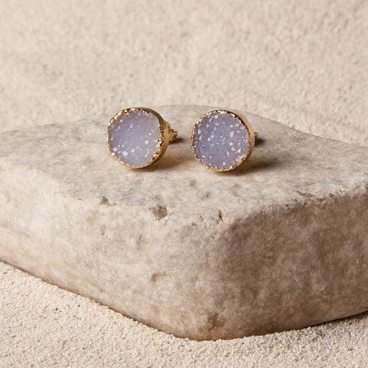 Troy Druzy Stud Earrings