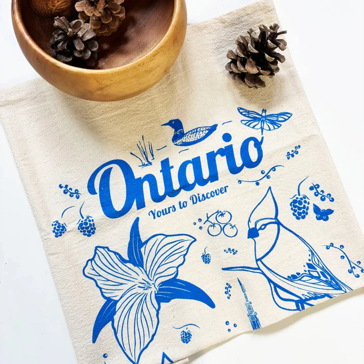 Hand Printed Organic Tea Towels