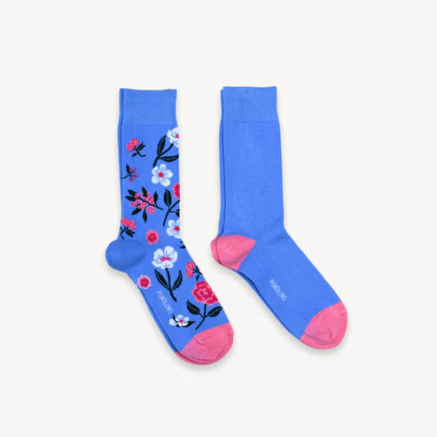 Vintage Floral Pima Socks - Pack of 2 (L/XL)