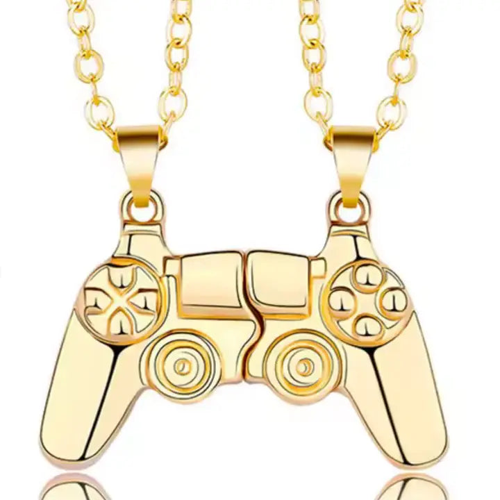 Gamer Necklace-M Steel Magnetic 2 in 1 Necklace