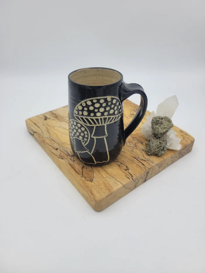 Black Mushroom Mug