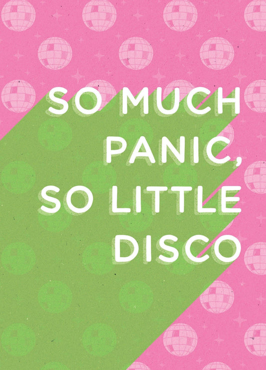 So Much Panic, So Little Disco Card