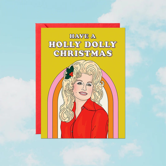 Have A Holly Dolly Christmas Card