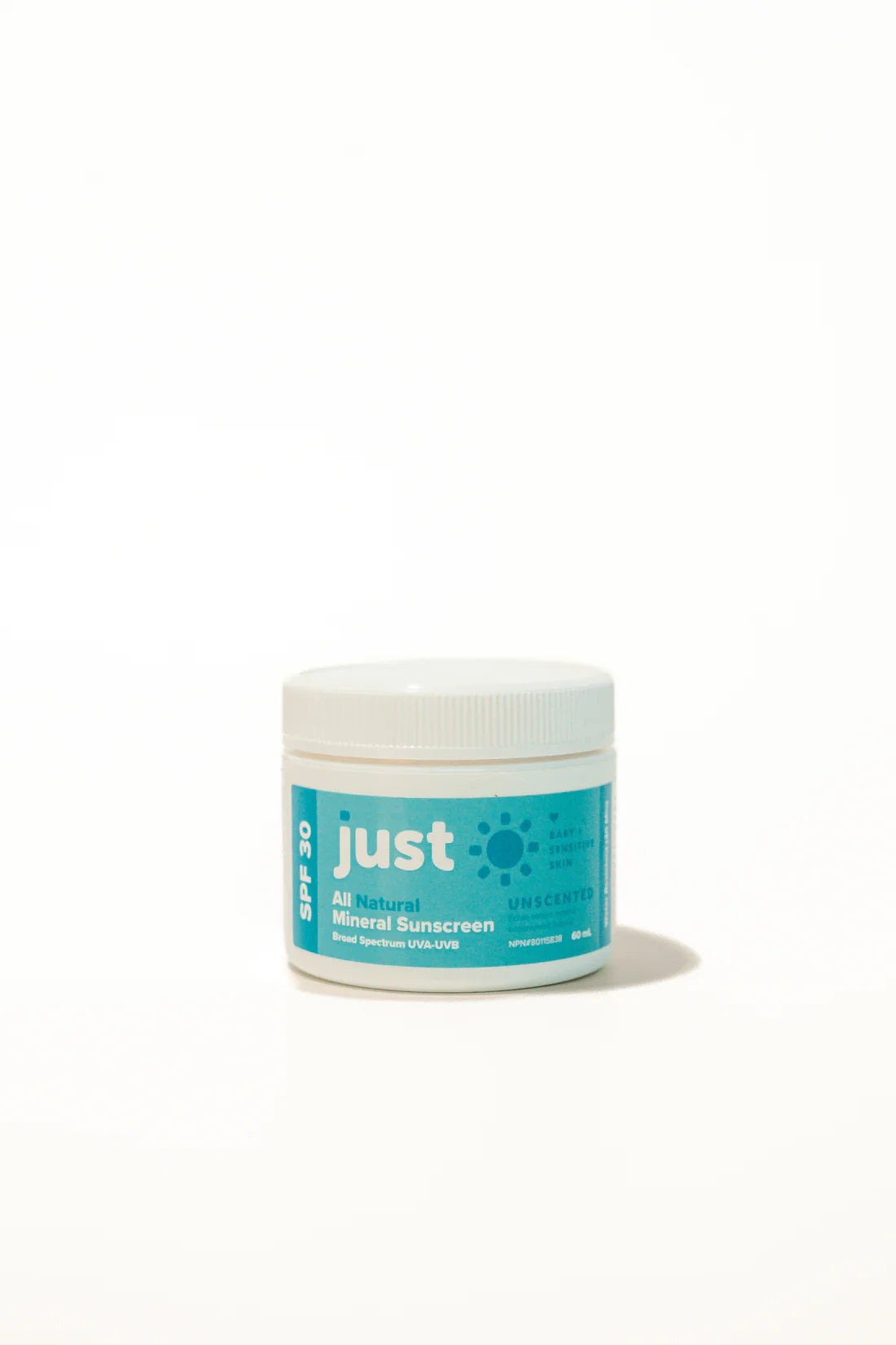 Just Sun Unscented Baby + Sensitive SPF 30 Lotion