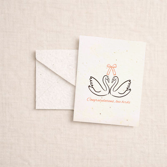 Love Birds Plantable Seed Card
