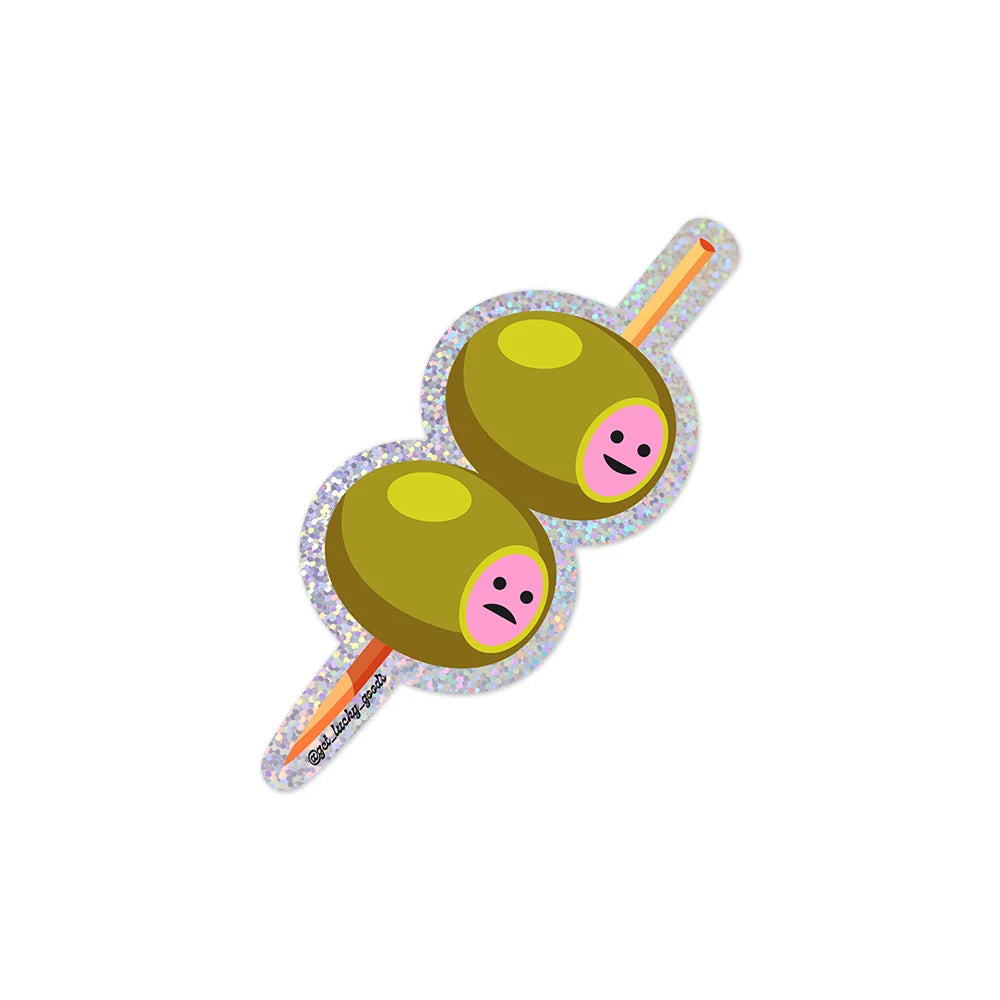 Olives Glitter Sticker