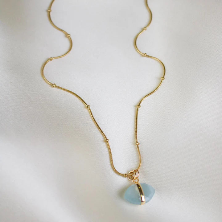 Patti Necklace - Aquamarine