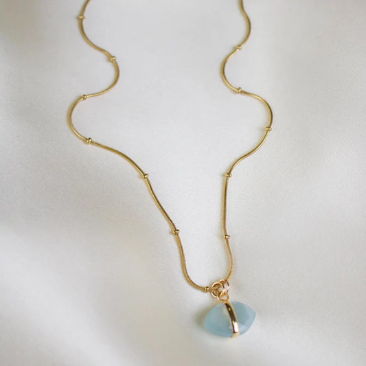 Patti Necklace - Aquamarine
