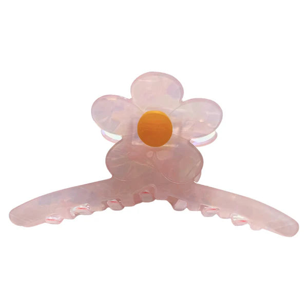 Alyssa Flower Cellulose Acetate Hair Claw Clip