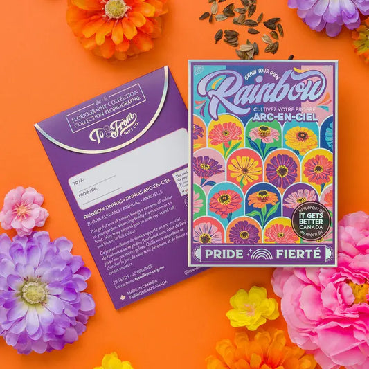 Grow Your Own Rainbow (Pride) - Zinnias - Seed Packet