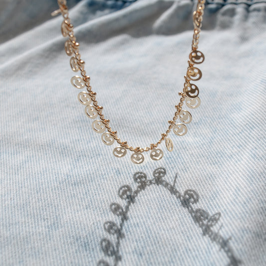 Smiley Necklace & Bracelet