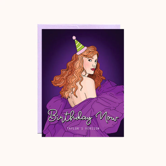 Taylor Swift Birthday Now Card
