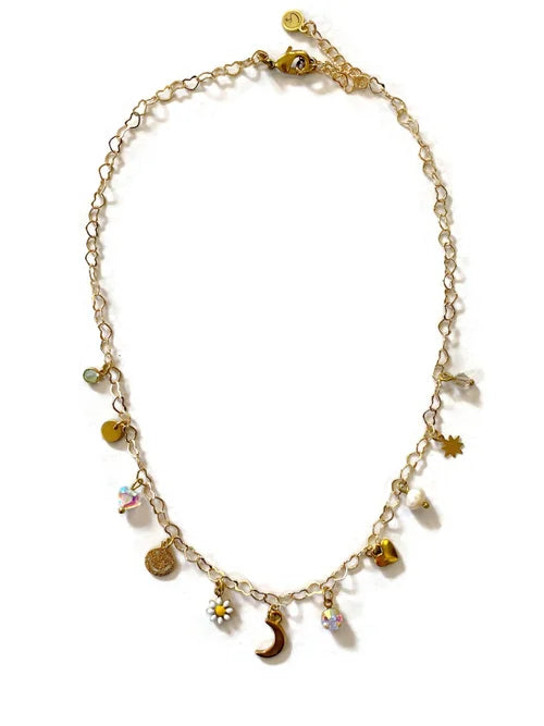 Throw Back Charm Choker
