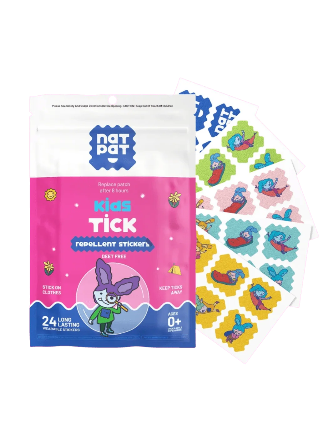 Trail Patch - Tick Repellent Stickers (24 Pack)