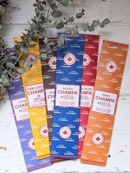 Natural Champa Incense 20-Pack