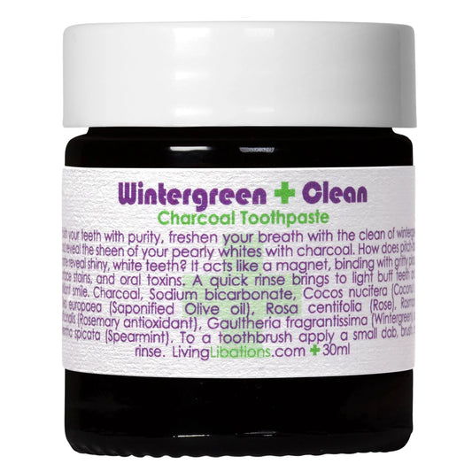 Wintergreen Clean Charcoal Toothpaste 30ml