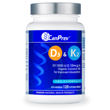 Canprev Vitamin D3 & K2 Softgels