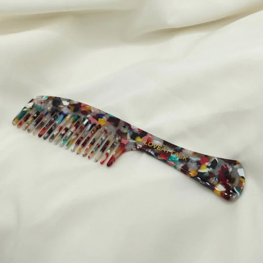 Long Handle Cellulose Acetate Hair Comb