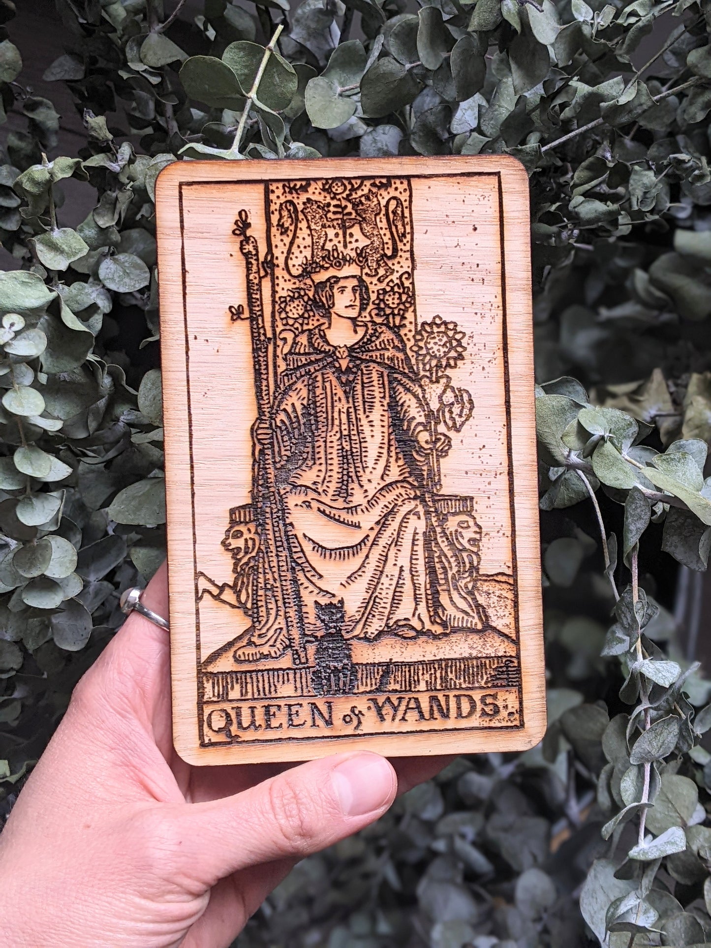Wooden Tarot Card Carvings
