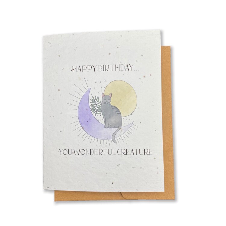 Happy Birthday You Wonderful Creature Card