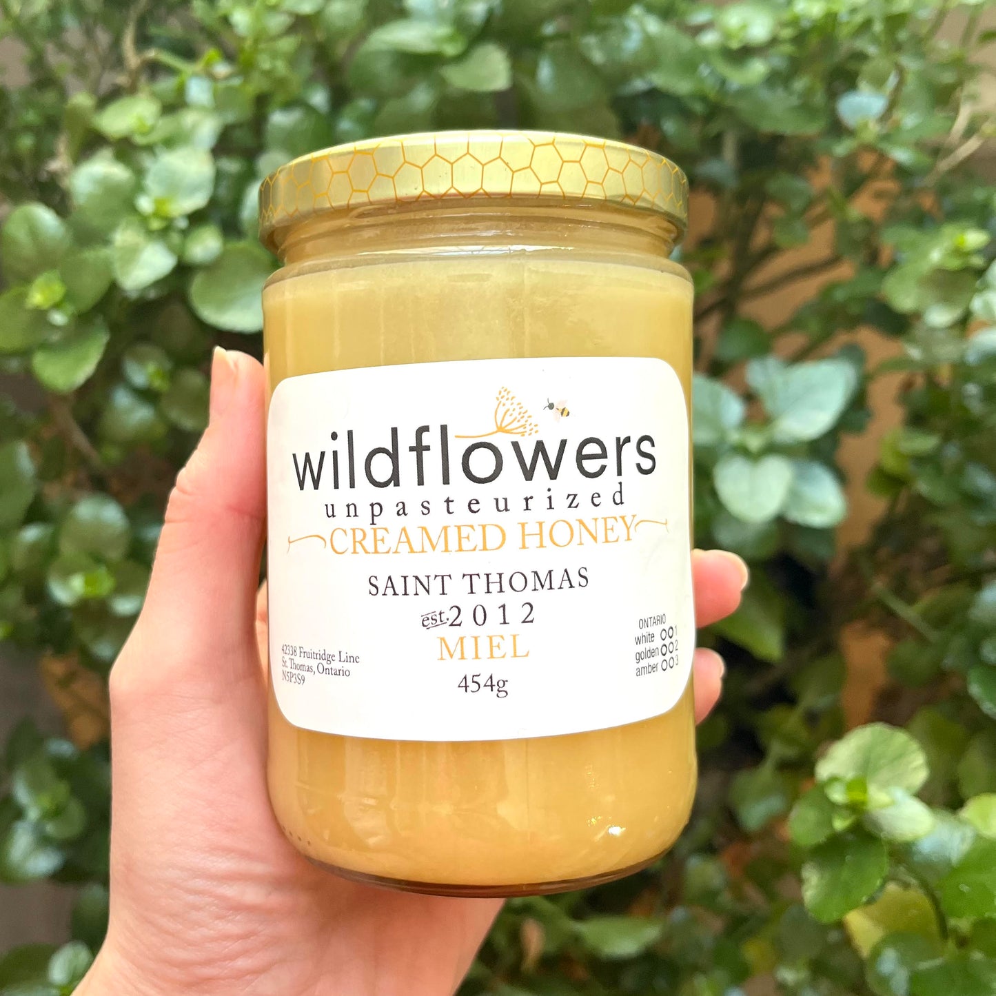 Wildflowers Unpasteurized Creamed Honey 454g