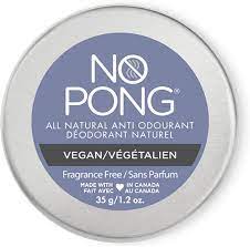 No Pong Fragrance Free Vegan Deodorant